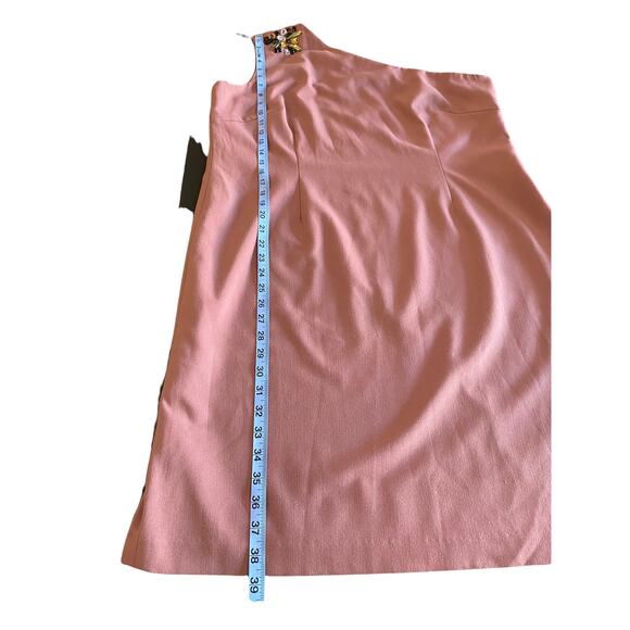 Tara Swennen Pink Embellished One Shoulder Party Cocktail Hour Dress Size XL‎ - Picture 6 of 6